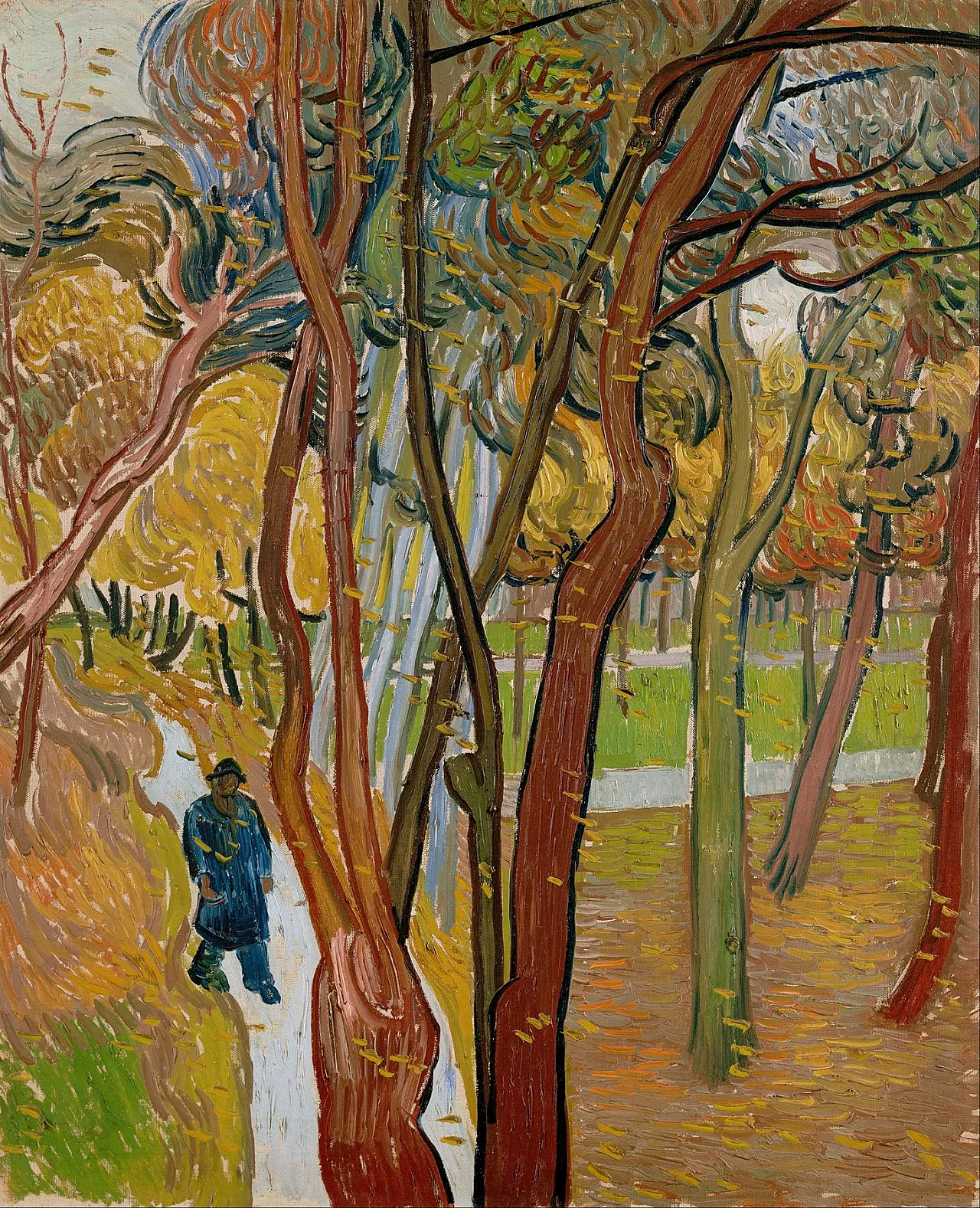 Vincent van Gogh: A Szent Pál-kórház kertje ("Levélhullás")