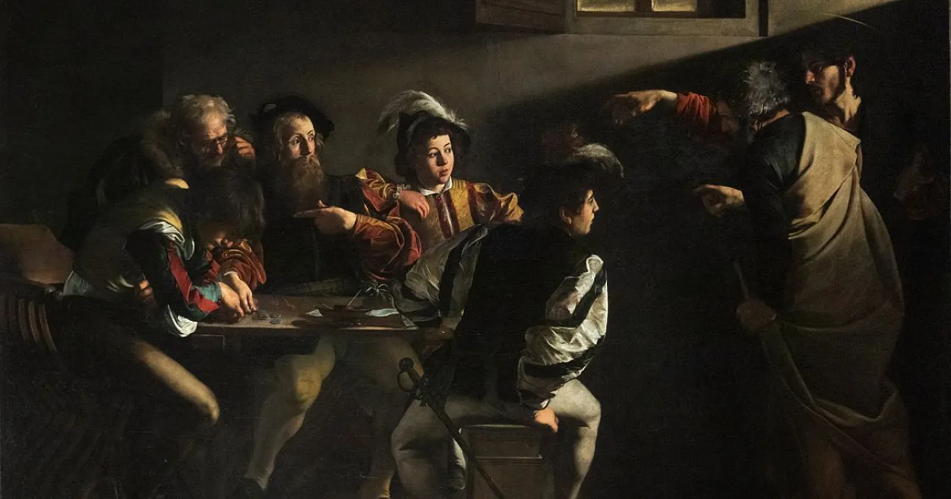 Caravaggio fénye rád irányul
