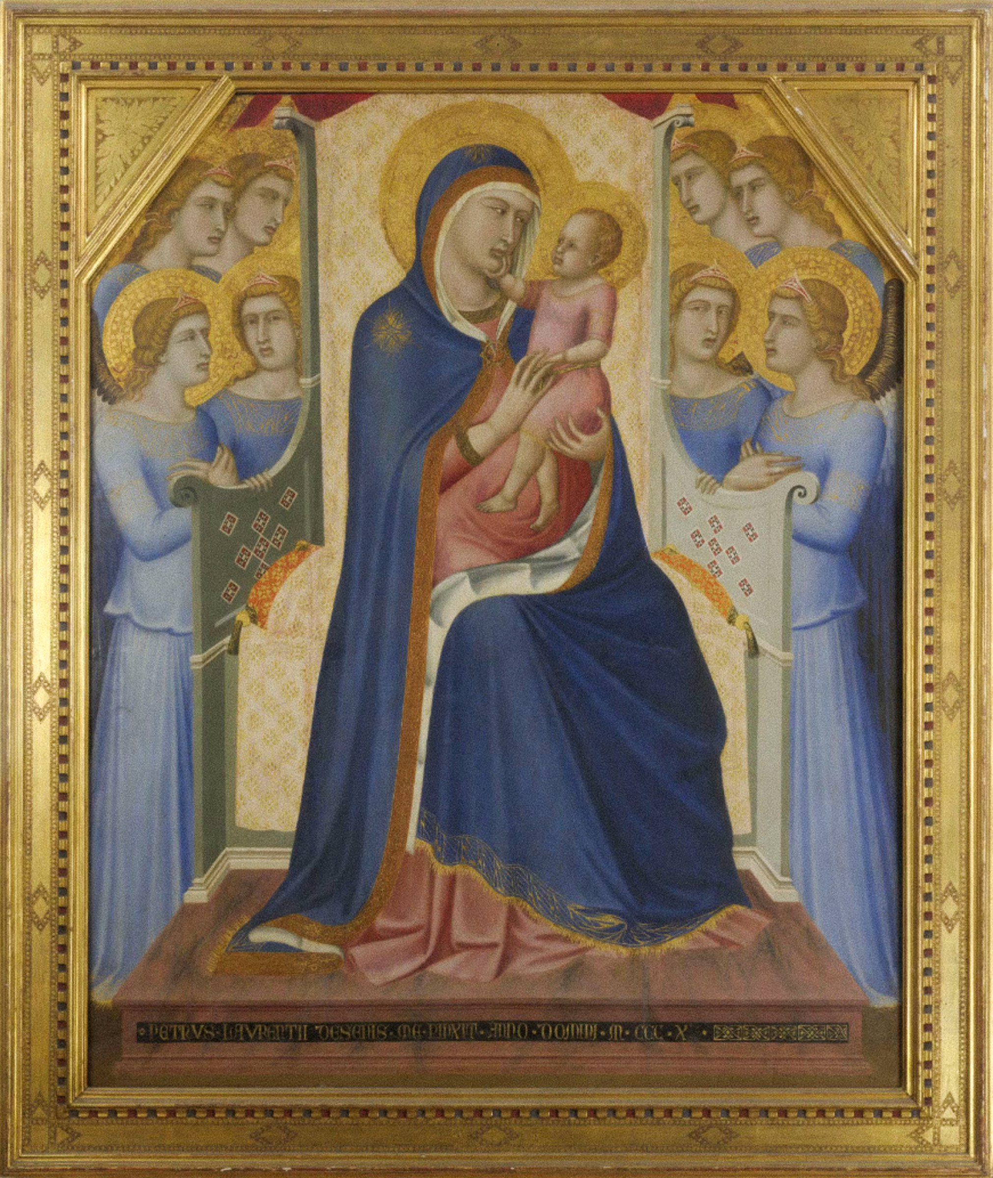 Trónoló Madonna gyermekkel és angyalokkal