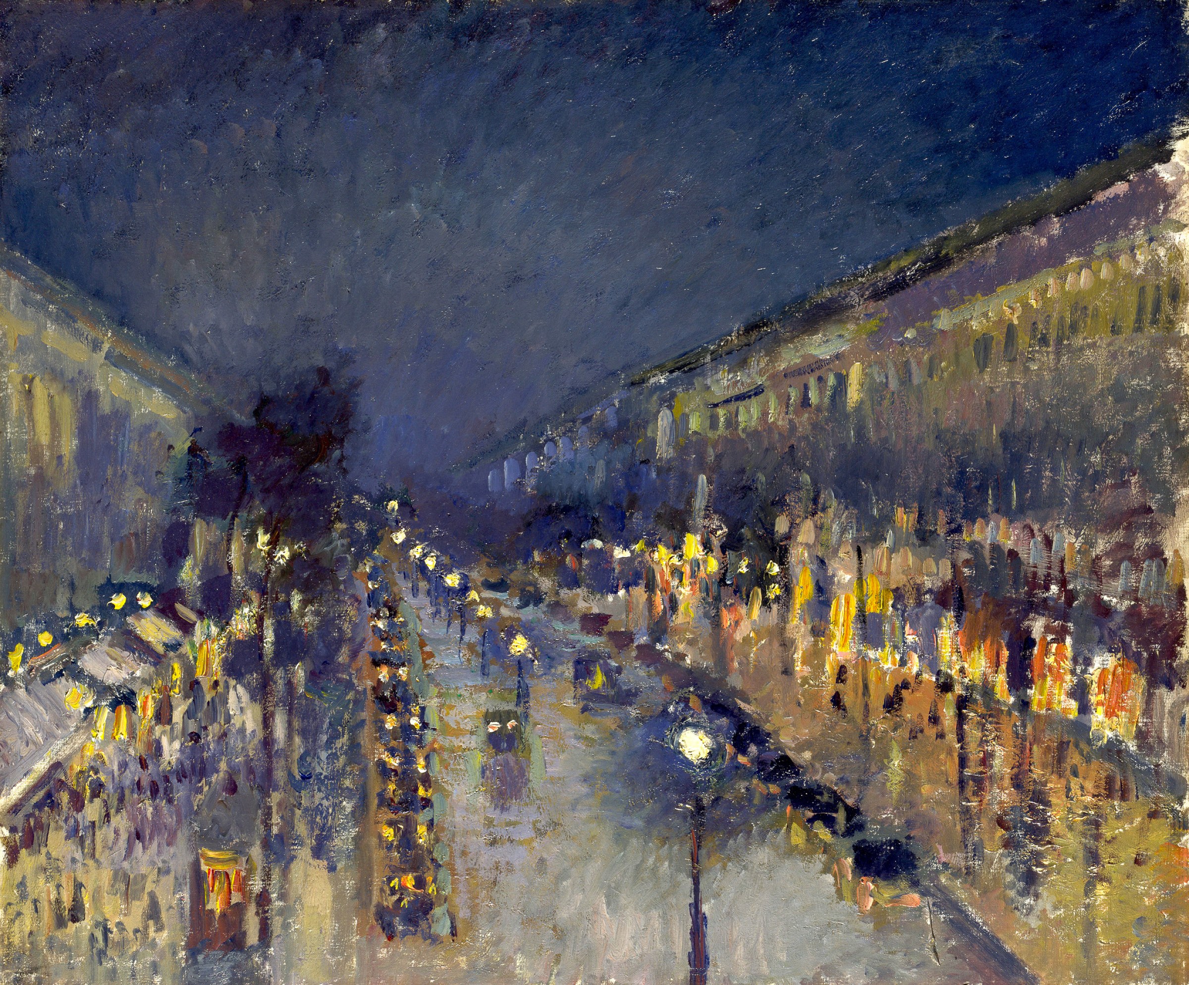 Montmartre sugárút éjszaka
