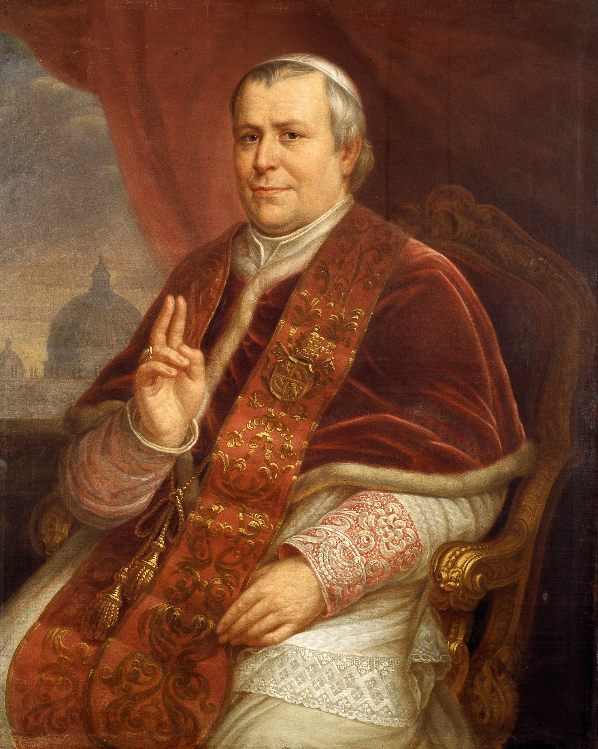 IX. Pius pápa portréja