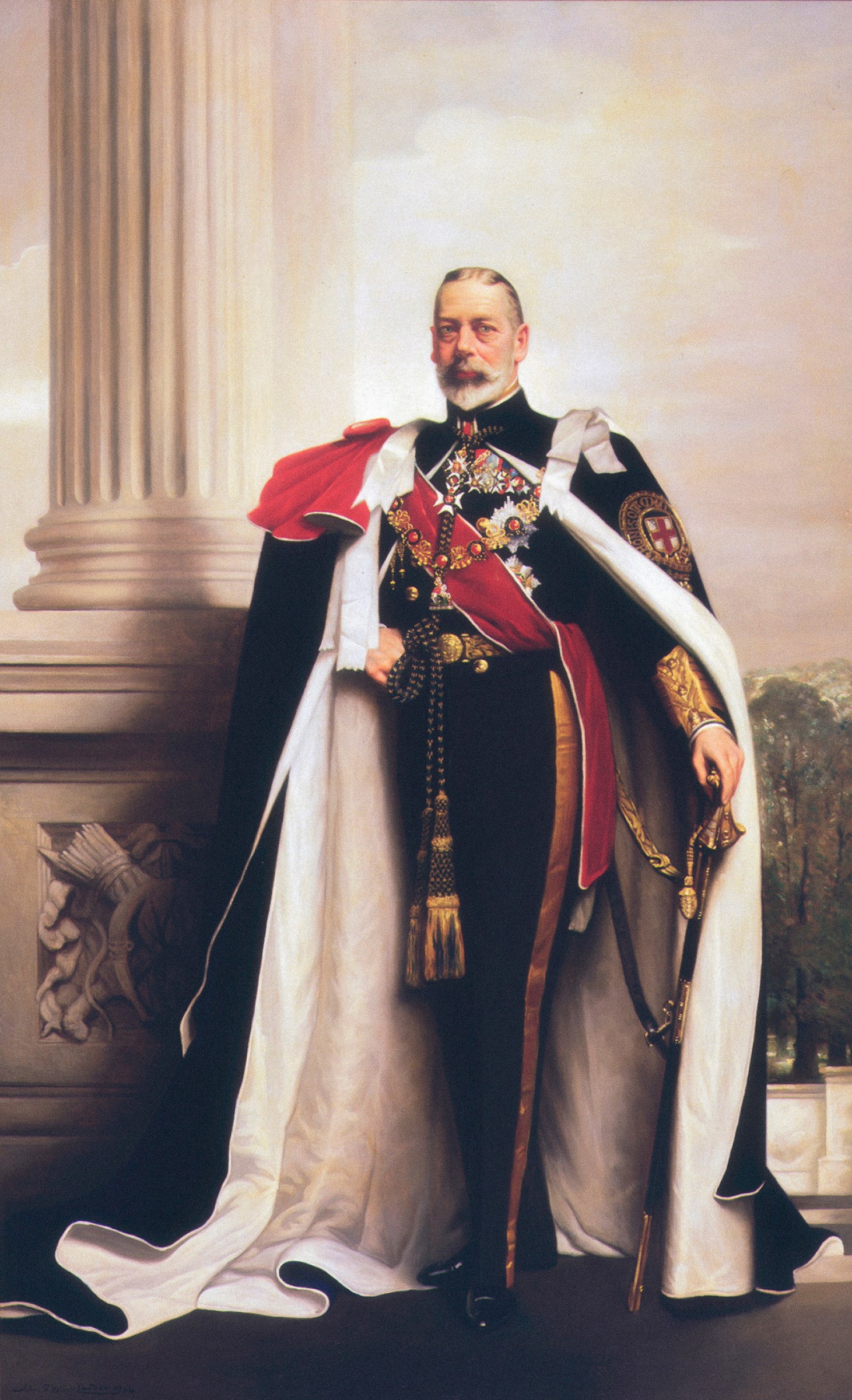 V. György király portréja