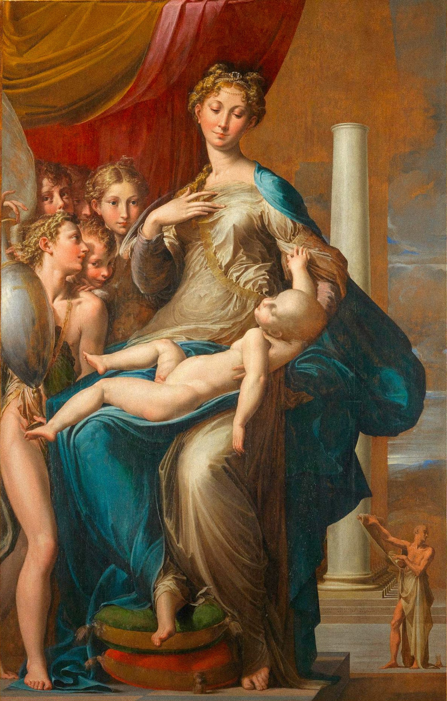 Madonna hosszú nyakkal