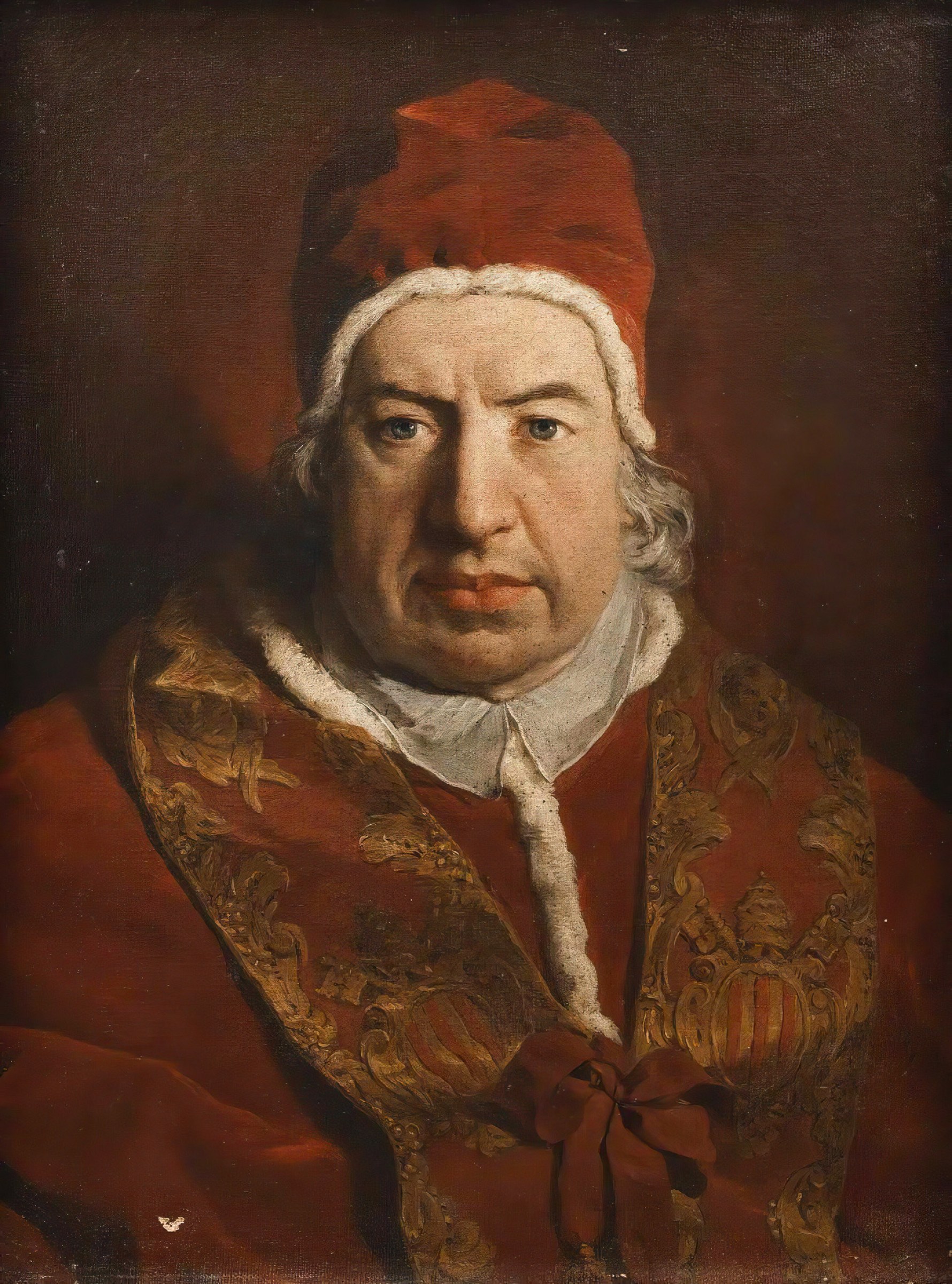 XIV. Benedek pápa portréja